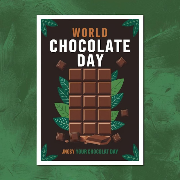 Création d'une affiche pour la célébration de la Journée mondiale du chocolat