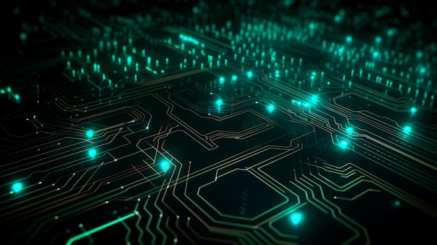 Création d'une conception de circuit abstrait dans le cyberespace AI générative