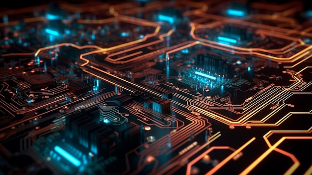 Création d'une conception de circuit abstrait dans le cyberespace AI générative