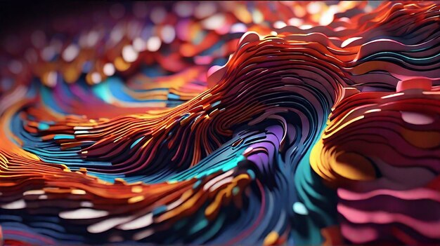 Création d'images extraordinaires en 8K avec des motifs d'interférence