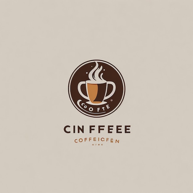 Création de logo de café vectoriel simple et propre