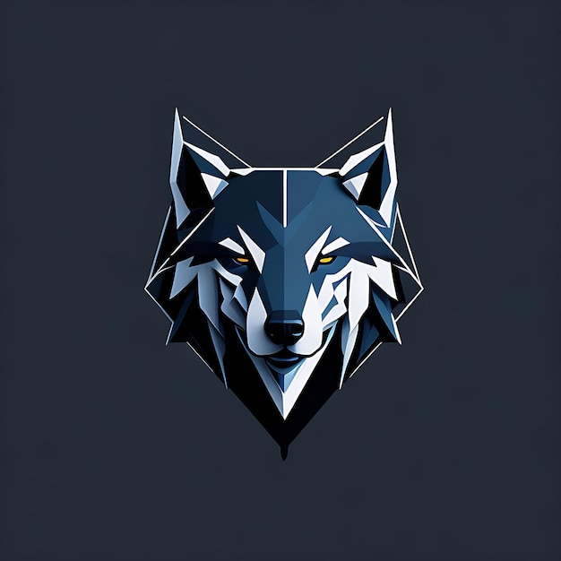 création de logo de loup