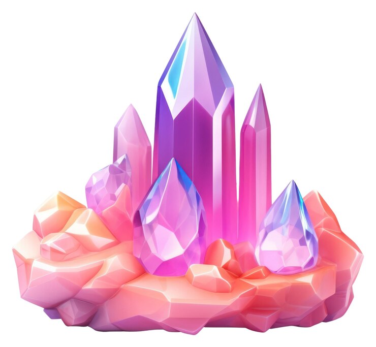 Photo créativité de l'art minéral en cristal de png