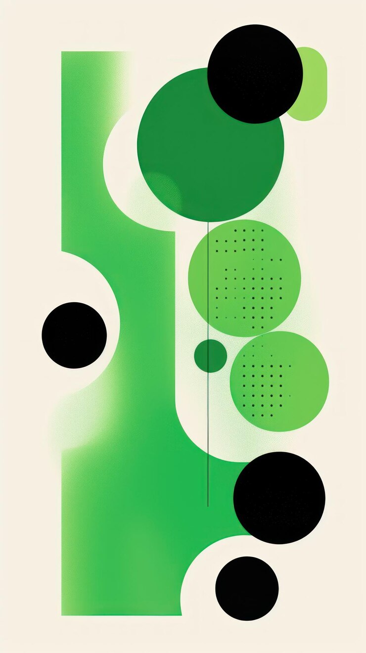 Photo créativité de motifs abstraits verts