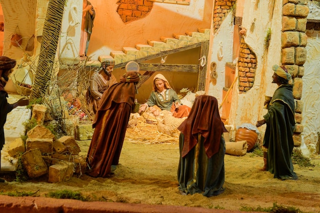 Crèche de Noël - Différentes scènes d'une crèche de Noël.