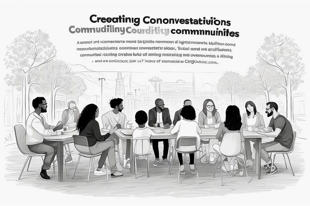 Photo créer des conversations construire des communautés