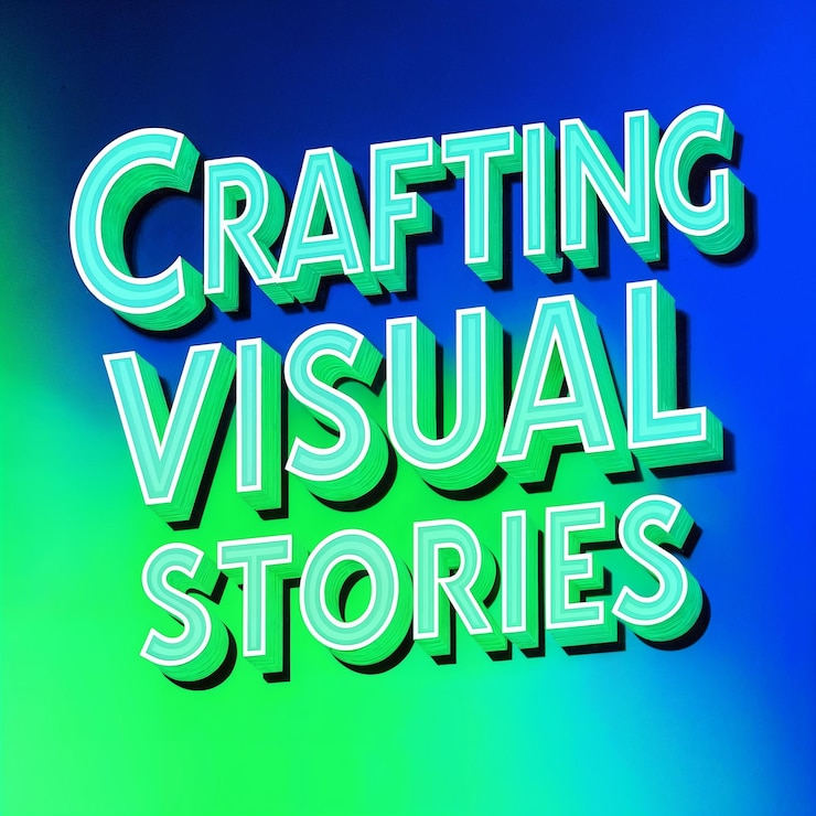 Photo créer des histoires visuelles: une typographie 3d colorée