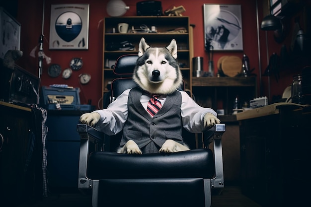 Créer des portraits canins artistiques au Dog Barbershop Generative By Ai