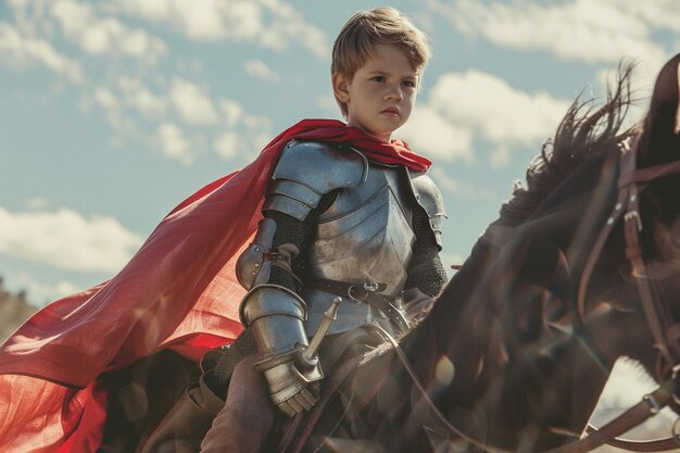 Photo créer un récit autour de l'imagination de l'enfant en tant qu'ai génératif