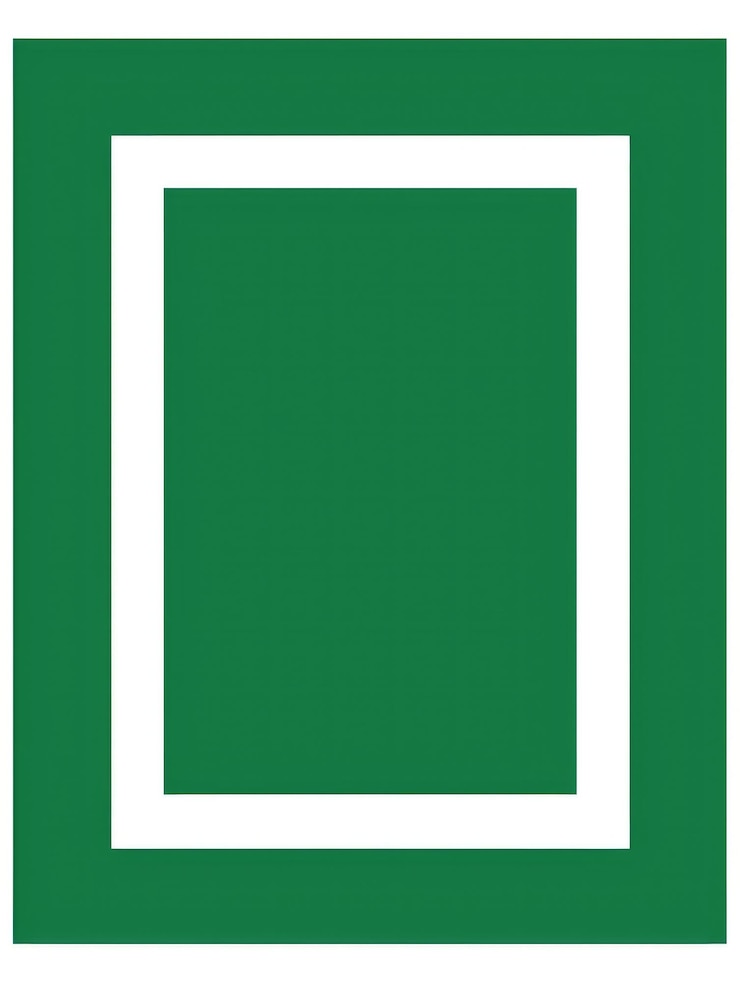 Photo créer un simple rectangle vert 2d génératif ai
