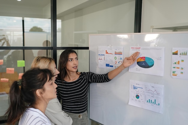 Créer une synergie sur le lieu de travail Photo d'un groupe de jeunes designers travaillant ensemble dans un bureau