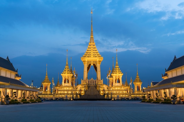 Crématorium royal pour la crémation royale de Sa Majesté le roi Bhumibol Adulyadej à Bangkok, en Thaïlande.