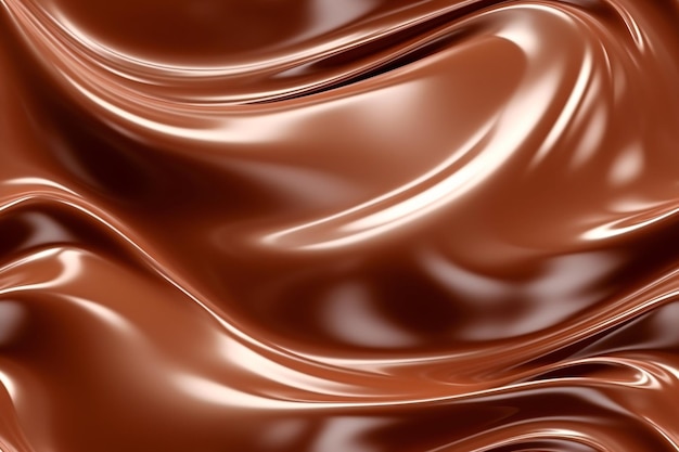 Photo crème au chocolat seamless pattern ai générative
