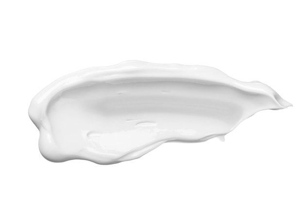 Crème cosmétique blanche pour le visage, lotion pour le corps, frottis hydratant.