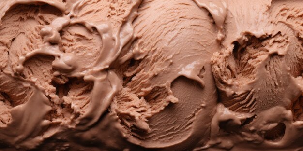 crème glacée au chocolat prise de vue rapprochée mise au point superficielle