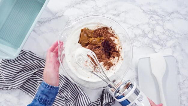 crème glacée au chocolat