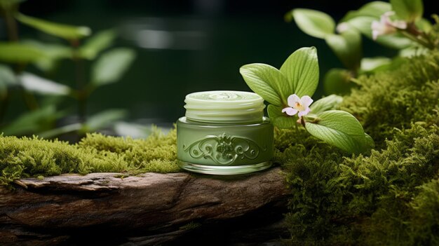 crème pour le visage cosmétiques féminins naturels