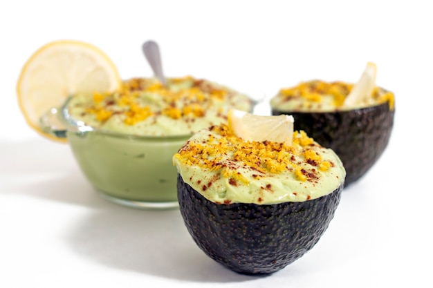 Crème sucrée poire avocat