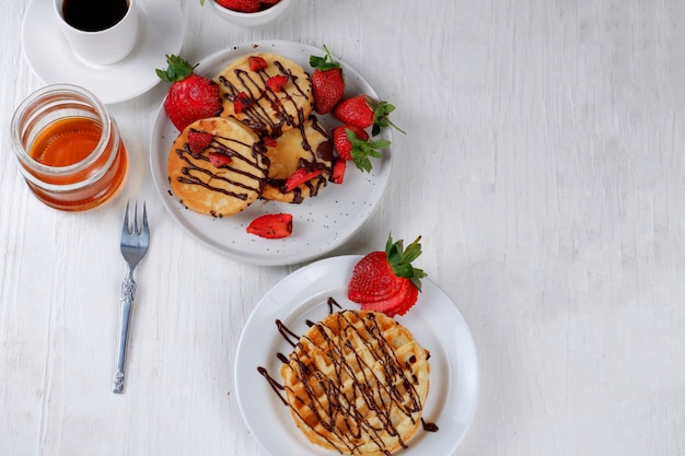 crêpe au chocolat et fraise