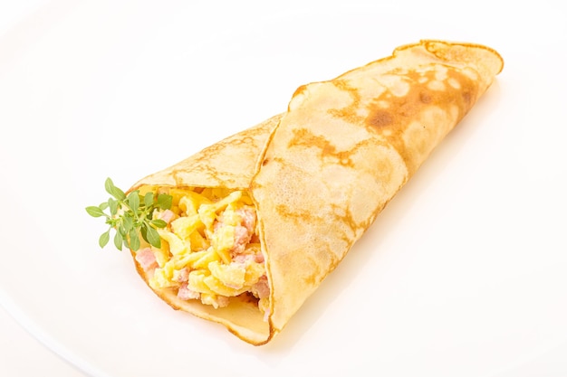 Crêpe au fromage et jambon