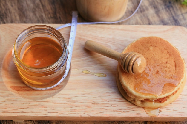 crêpe savoureuse au miel