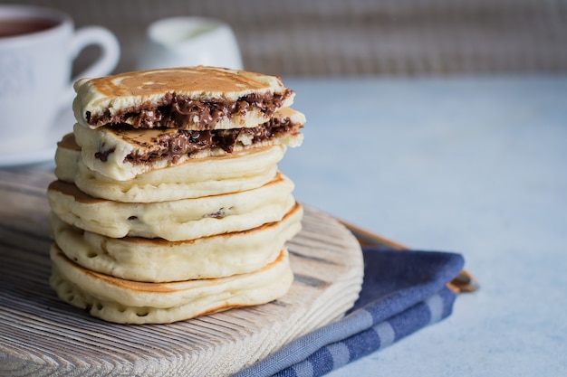 Crêpes au chocolat farcies