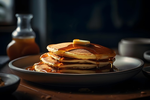 Crêpes au miel Réseau de neurones généré par l'IA