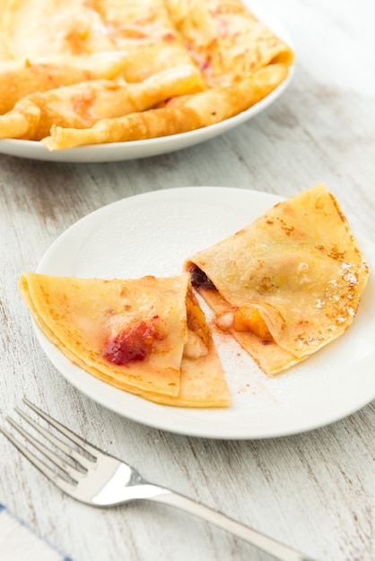 Crêpes aux fruits