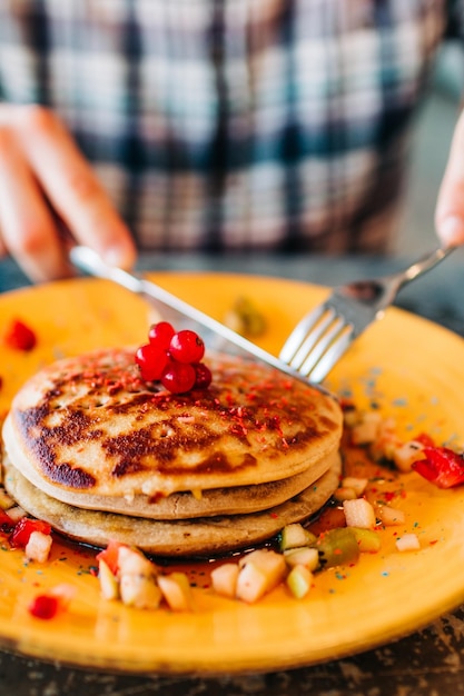 Crêpes aux fruits