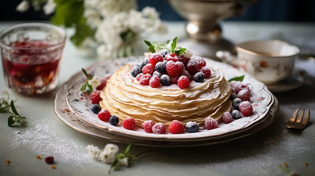 Crêpes aux petits fruits