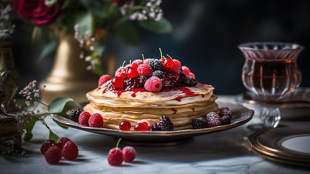 Crêpes aux petits fruits