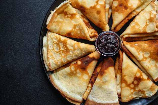 crêpes et confitures, crêpes fines