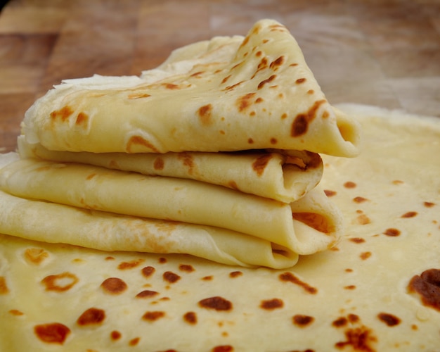 Photo crêpes françaises faites maison