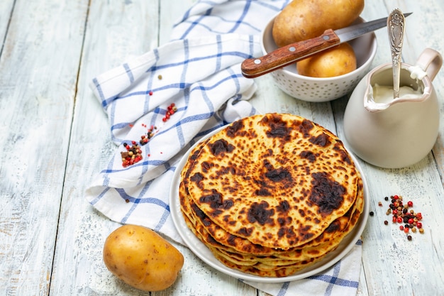 Crêpes de pommes de terre maison lefse.