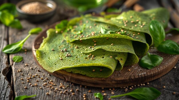 Des crêpes de sarrasin, un délicieux petit déjeuner.