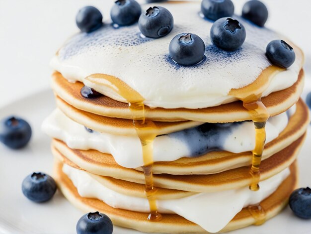 Les crêpes sont brunes dorées et parfaitement cuites.