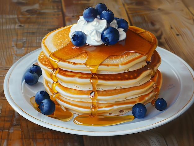 Les crêpes sont brunes dorées et parfaitement cuites.