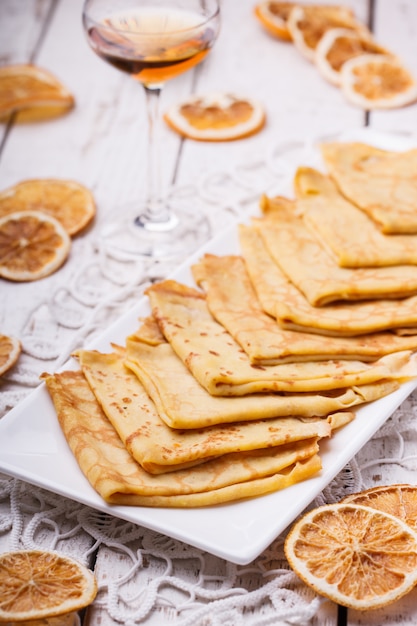 Crêpes Suzette, dessert français