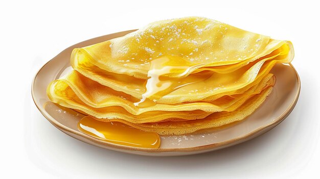 Photo crêpes suzette isolées