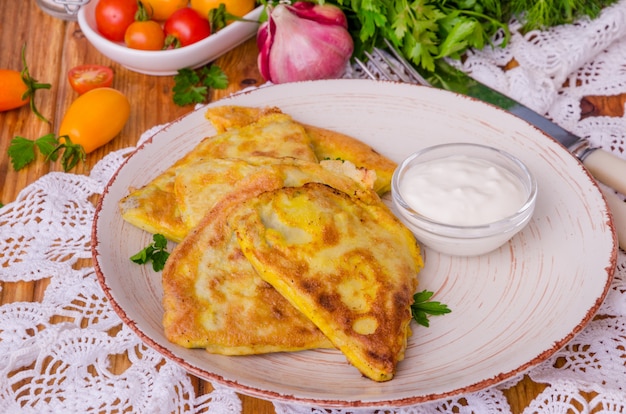 Crêpes traditionnelles russes et ukrainiennes