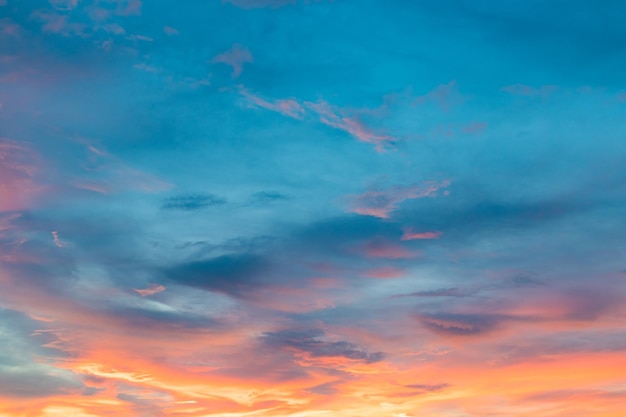 Crépuscule Ciel coucher de soleil