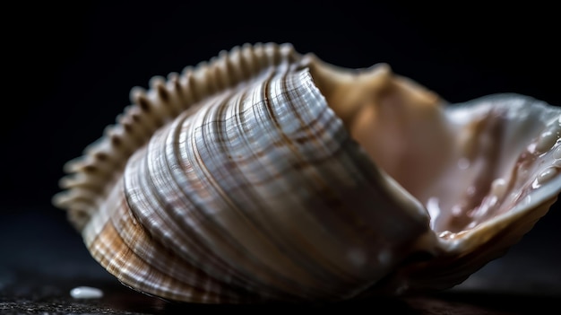 Crêtes de coquillage à la main générées par l'IA