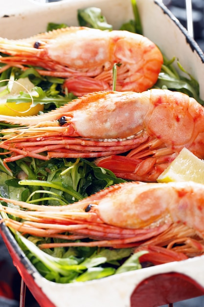 Crevettes grillées