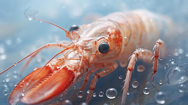 crevettes rapprochées avec une apparence brune et blanche dans le style de petits points pointillistes