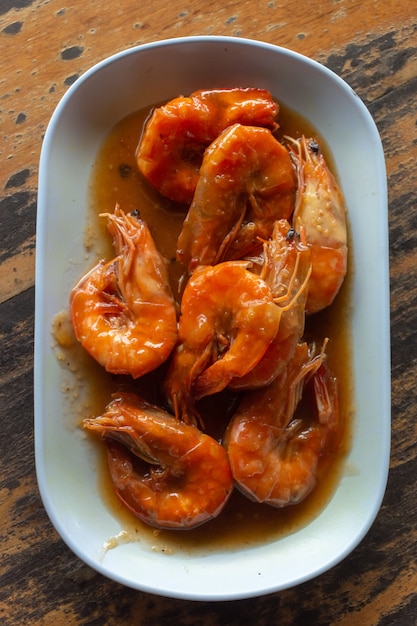 Crevettes à la sauce au tamarin