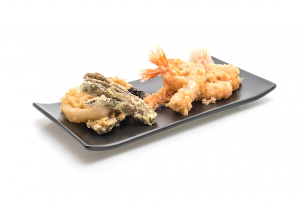 crevettes tempura (crevettes frites)