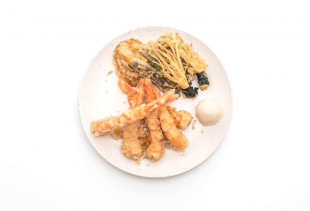 crevettes tempura (crevettes frites)