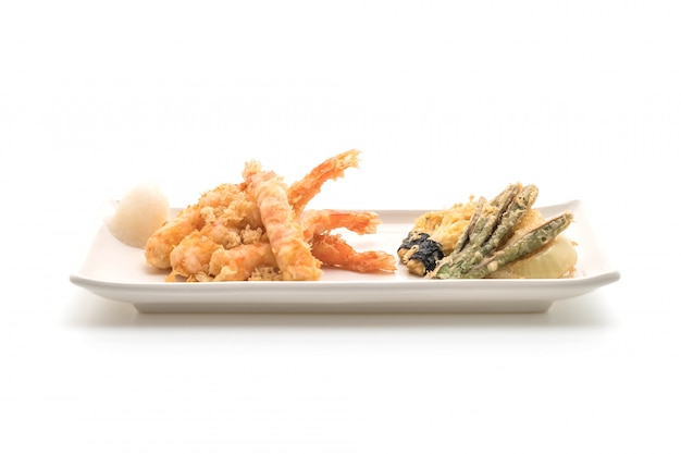 crevettes tempura (crevettes frites)