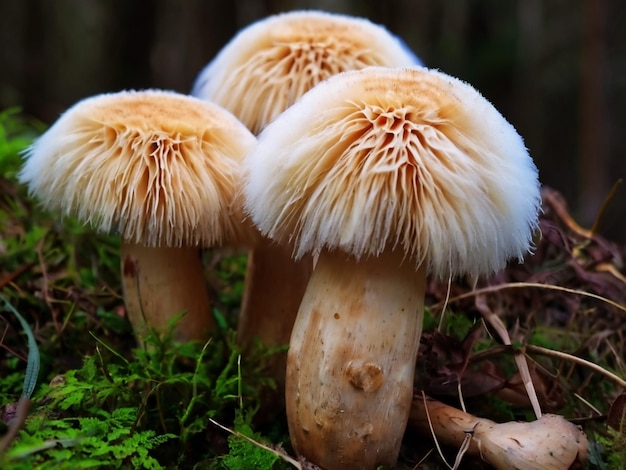 Photo la crinière des champignons