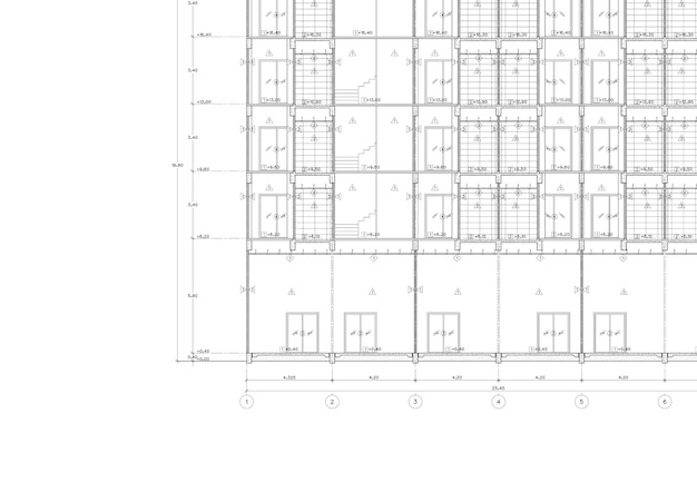 Écrire un plan d'architecture pour la construction.